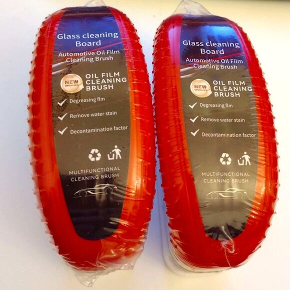 Other - NEW 2 pack Glass cleaning Board Automotive Oil Film cleaning Brush